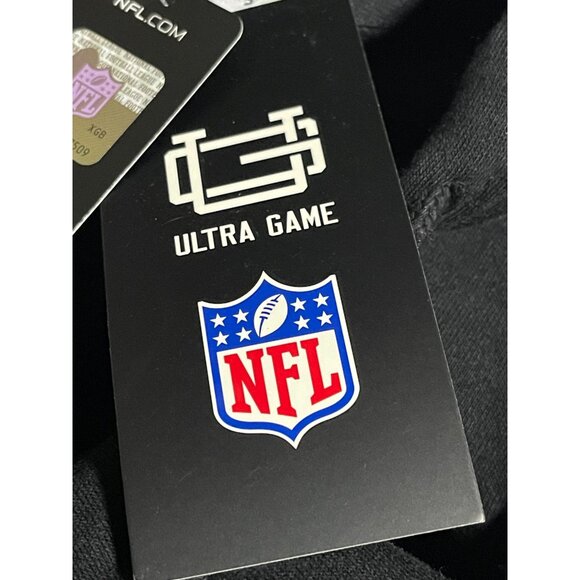 NFL Ultra Game Cincinnati Bengals Hoodie Mens Small Black Cotton Blend - Picture 11 of 12